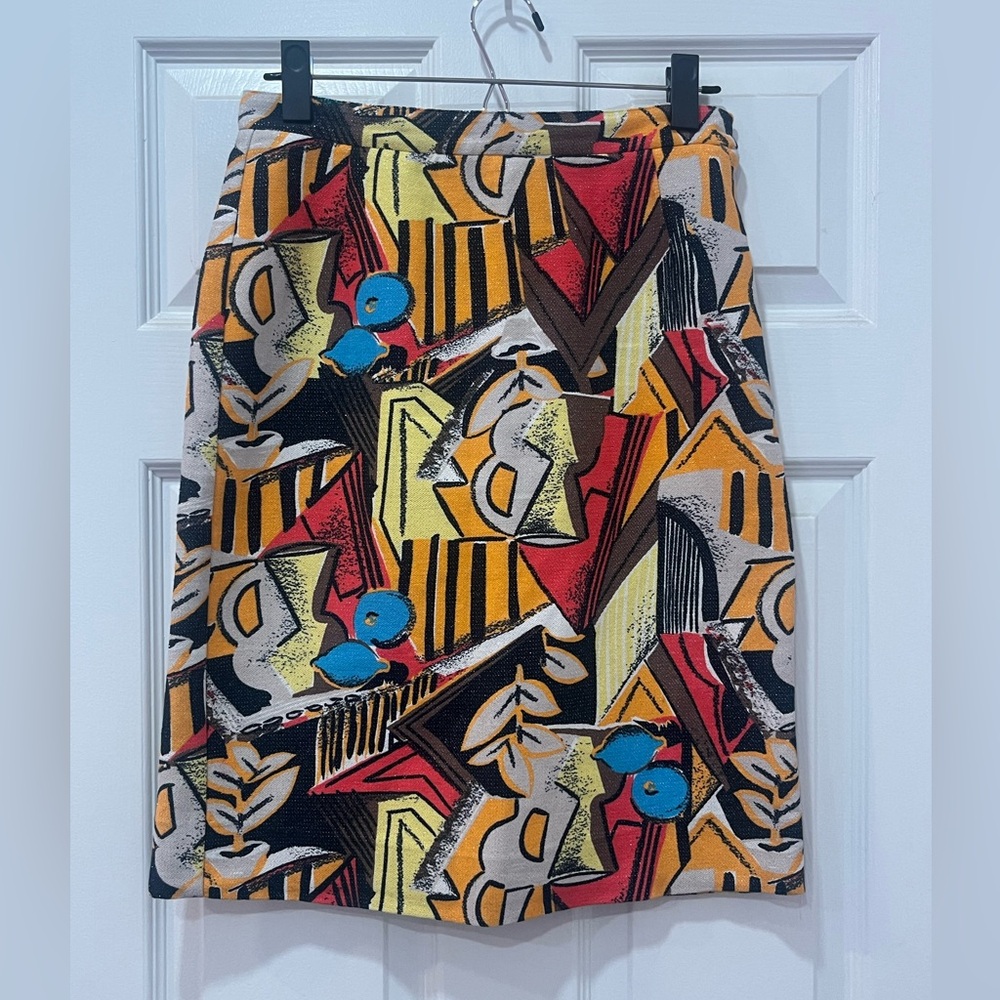 See by Chloe Graffiti Print Pencil Skirt - Size 6 - EUC
